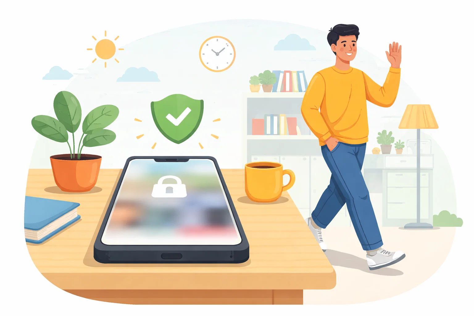 Illustration for Home screen friction that reduces compulsive opening