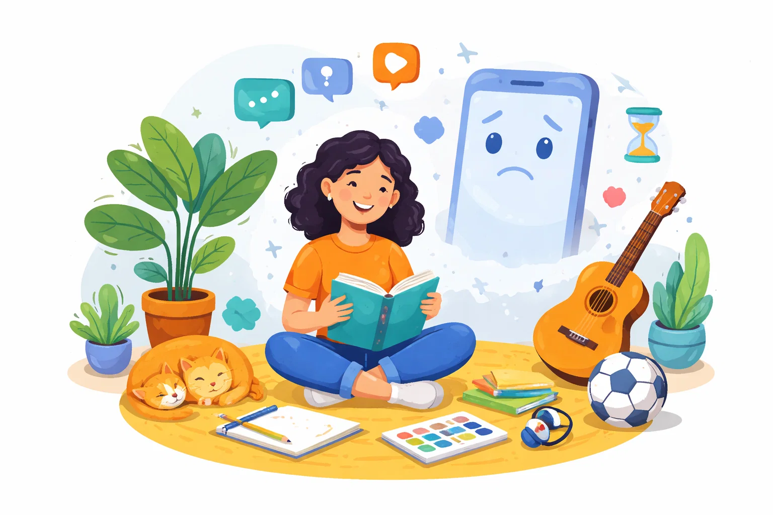 Illustration for How to stop turning boredom into screen time