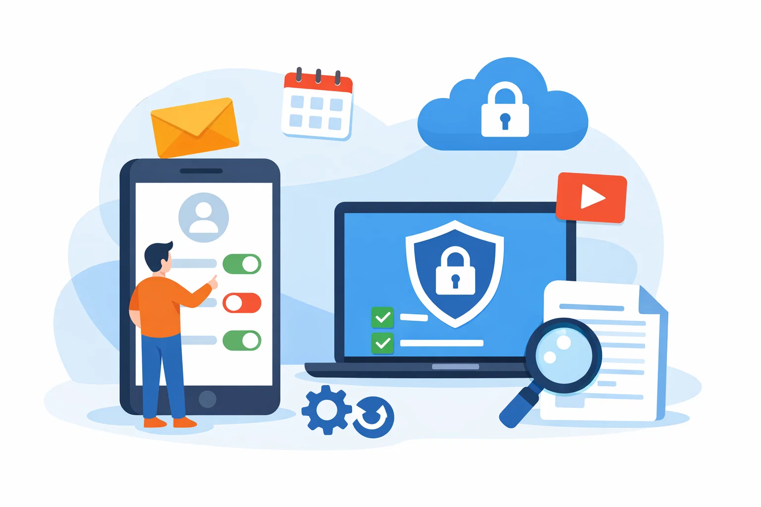 Illustration for Privacy permission reset for your main accounts