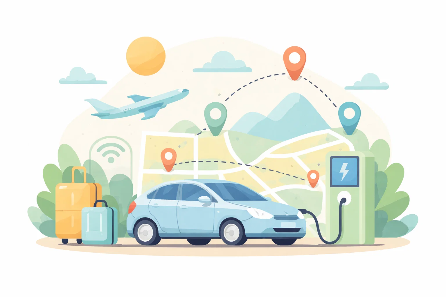 Illustration for Public charging and travel network basics