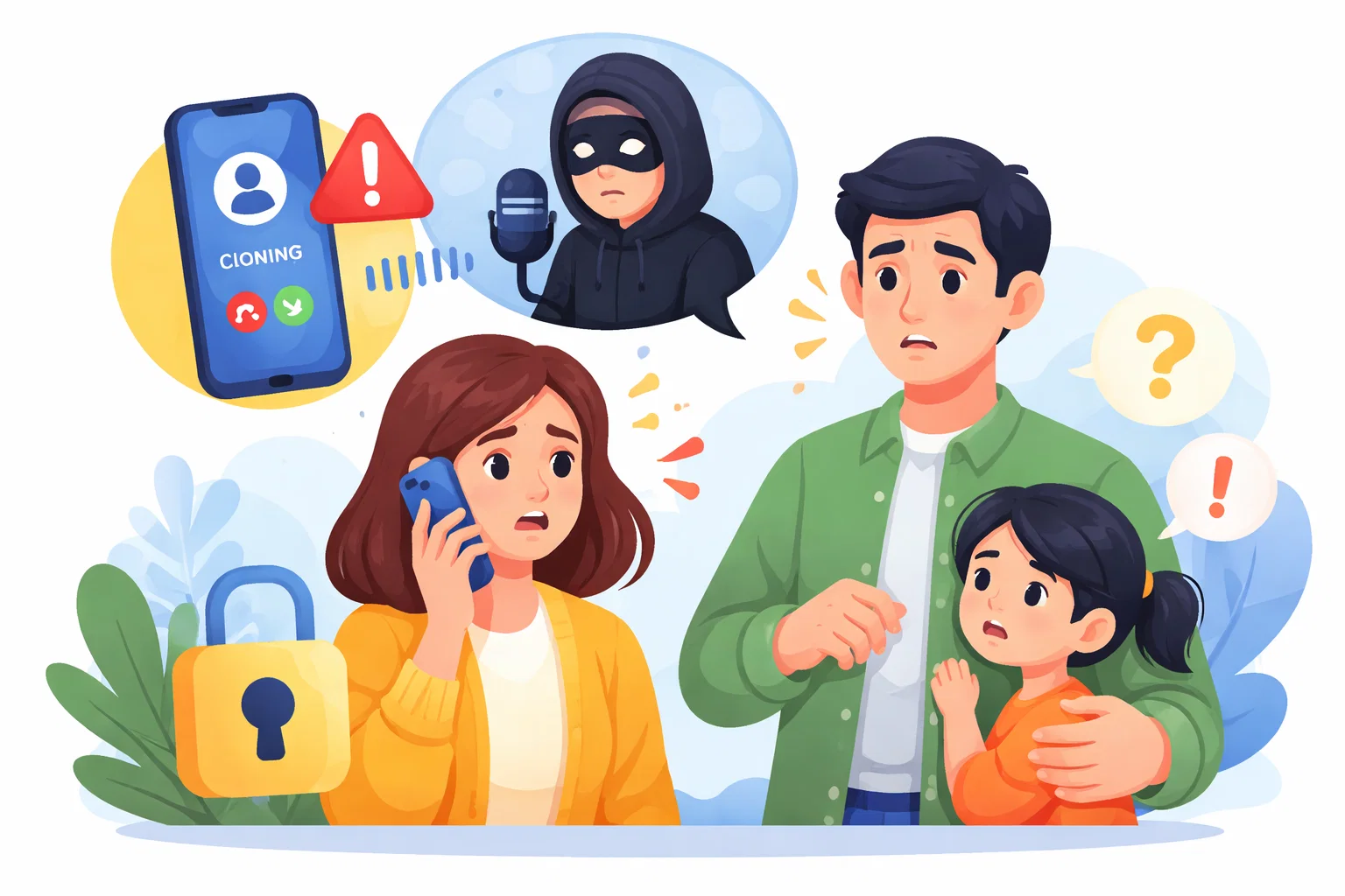 Illustration for Voice-cloning scams and the family code word rule